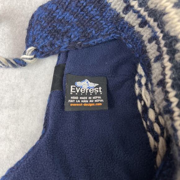 Everest Designs Blue Earflap Hat Wool Sherpa Beanie - Picture 7 of 8
